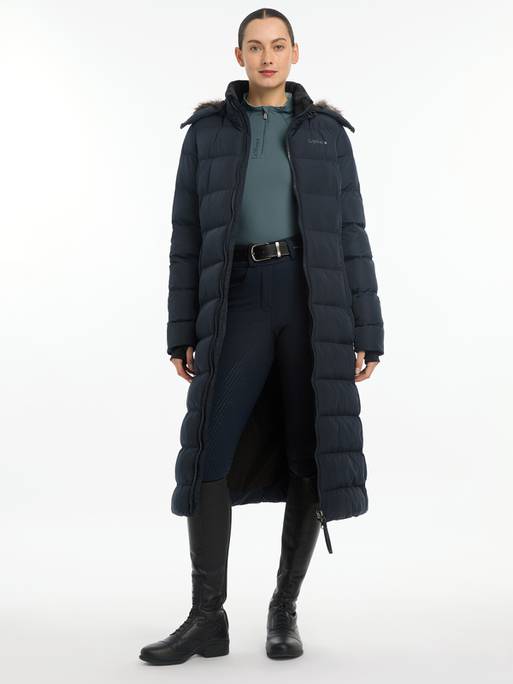 Lemieux Harper Longline Puffer Coat - Navy