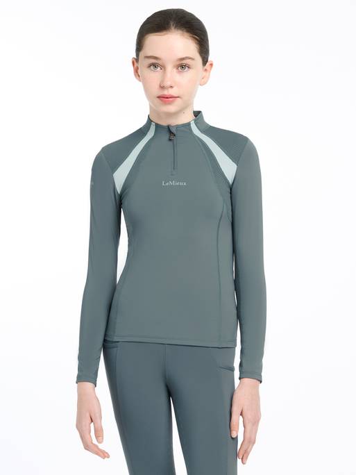 Lemieux Young Rider Mia Mesh Base Layer - Petrol