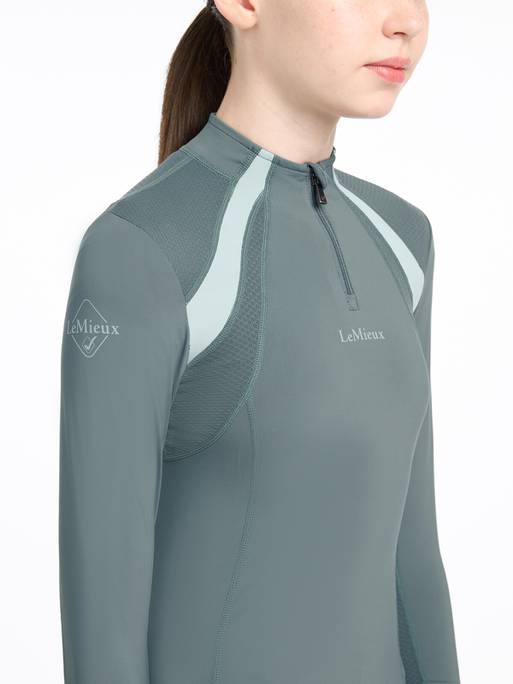 Lemieux Young Rider Mia Mesh Base Layer - Petrol