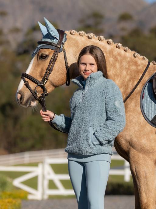 Lemieux Young Rider Tia Teddy Fleece - Glacier