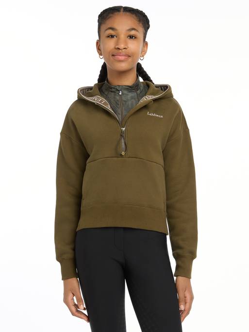 Lemieux Young Rider Hettie Half Zip Hoodie - Alpine