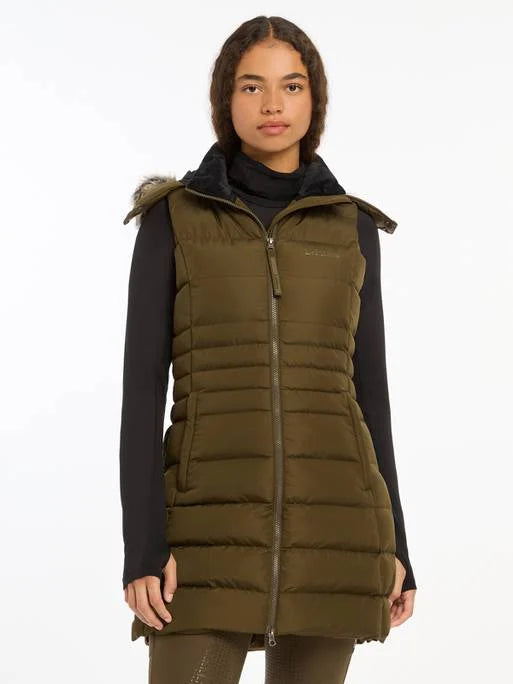 Lemieux Harper Longline Puffer Gilet - Alpine