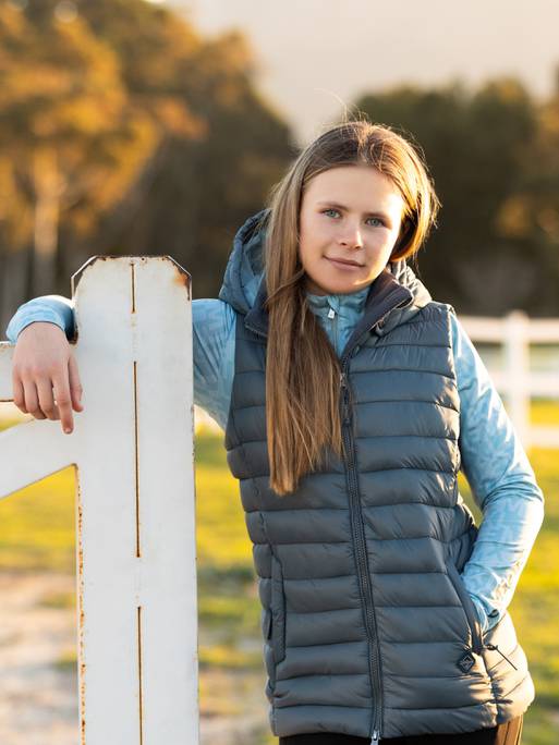 Lemieux Young Rider Milly Puffer Gilet - Petrol