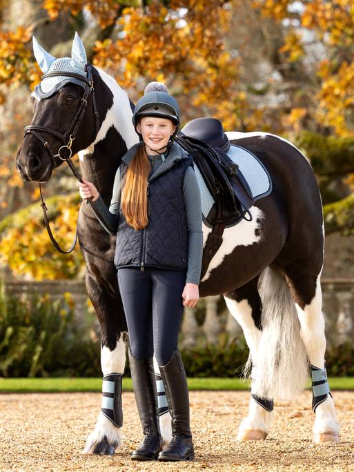 Lemieux Young Rider Eloise Reversible Winter Gilet - Navy