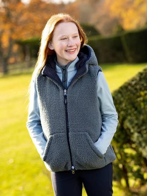 Lemieux Young Rider Eloise Reversible Winter Gilet - Navy