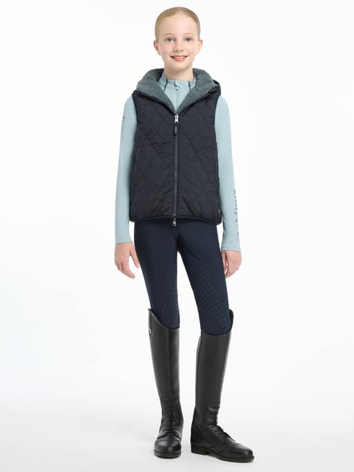 Lemieux Young Rider Eloise Reversible Winter Gilet - Navy