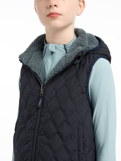 Lemieux Young Rider Eloise Reversible Winter Gilet - Navy