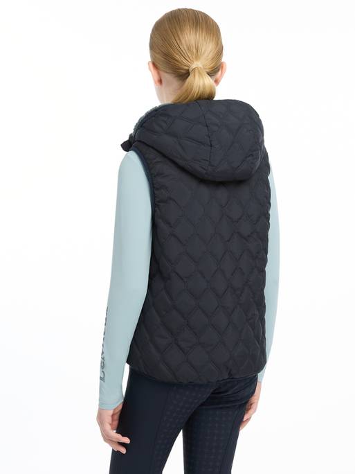 Lemieux Young Rider Eloise Reversible Winter Gilet - Navy