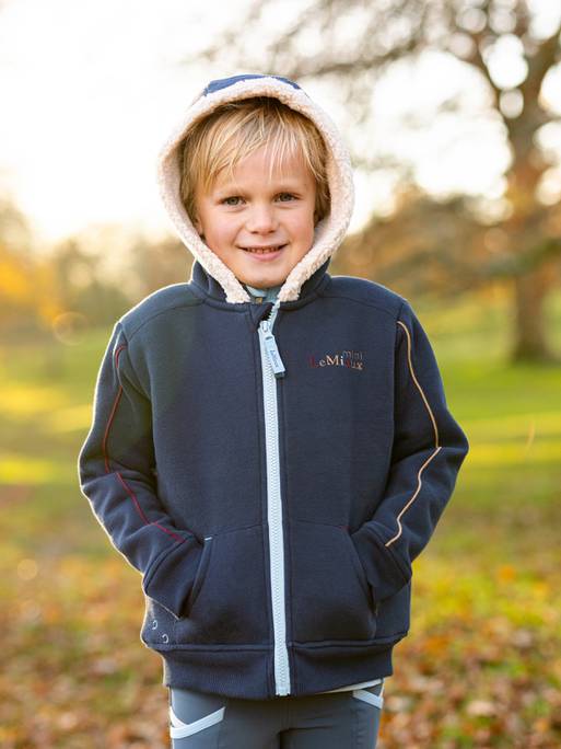 Lemieux Mini Charlie Lined Hoodie - Navy