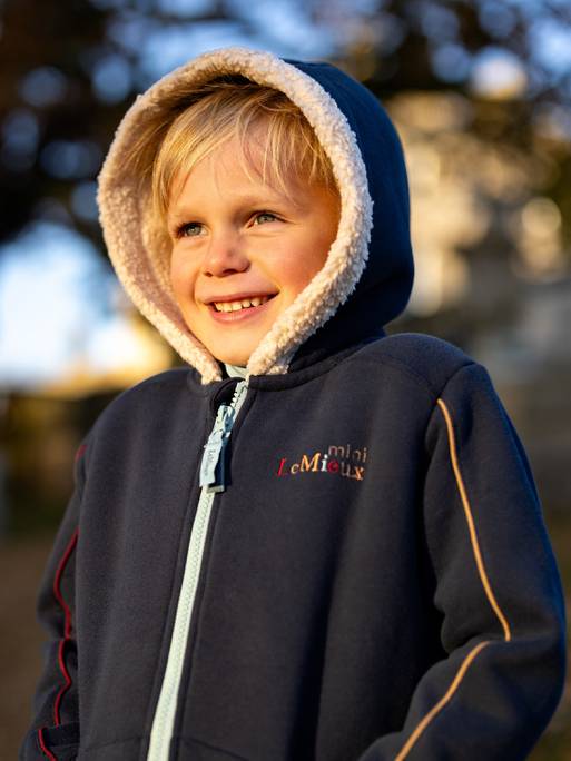 Lemieux Mini Charlie Lined Hoodie - Navy