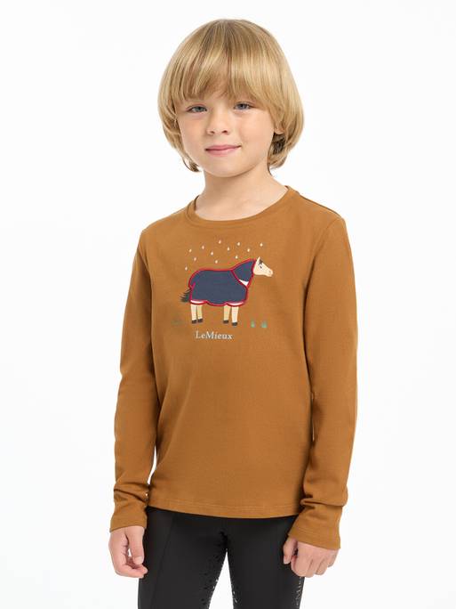 Lemieux Mini Jessie Long Sleeve Top - Ginger