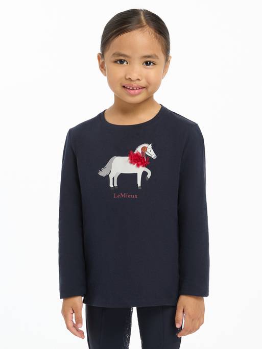 Lemieux Mini Jessie Long Sleeve Top - Navy