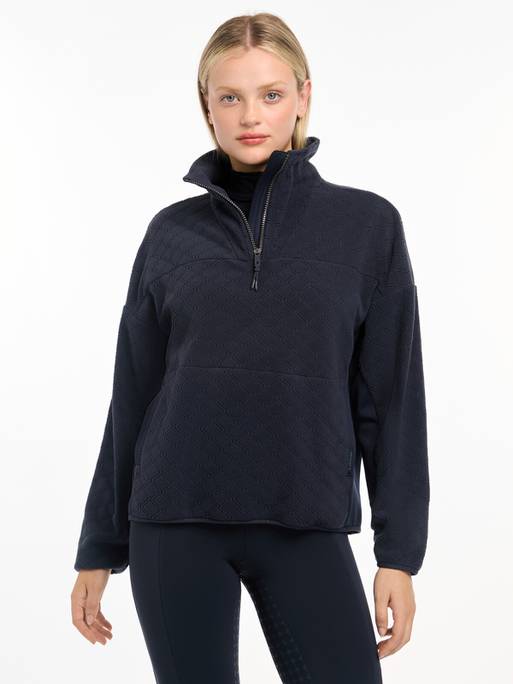 Lemieux Dana Quarter Zip Fleece - Navy