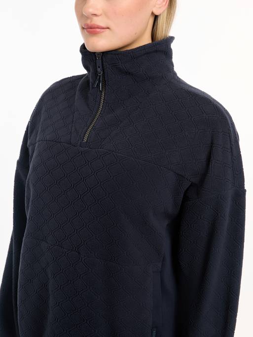 Lemieux Dana Quarter Zip Fleece - Navy