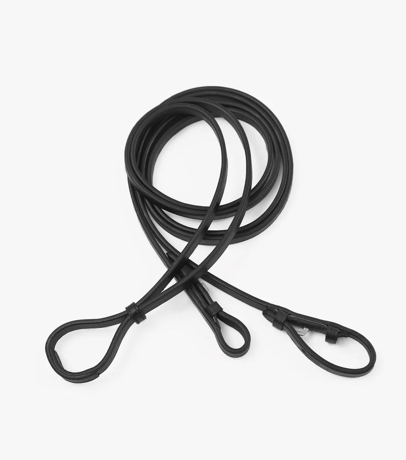 Premier Equine Leonardo Plain Leather Double Bridle Reins