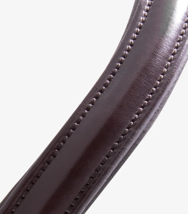 Premier Equine Liscio Plain Shaped Leather Browband