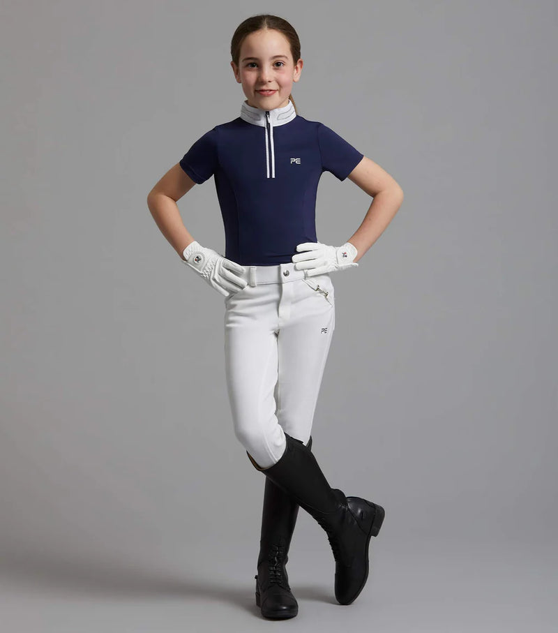 Premier Equine Maria Girls Diamante Show Shirt