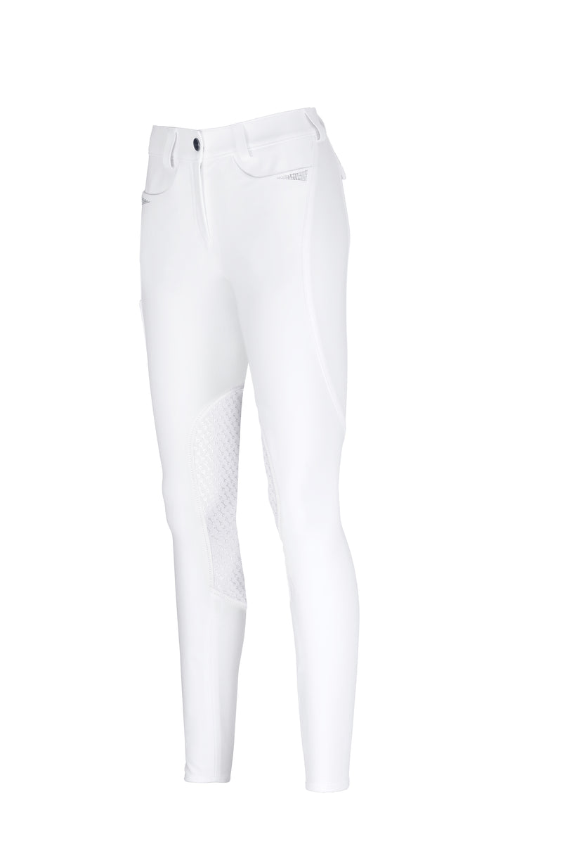 Pikeur Laure Knee Grip Ladies Breeches - White