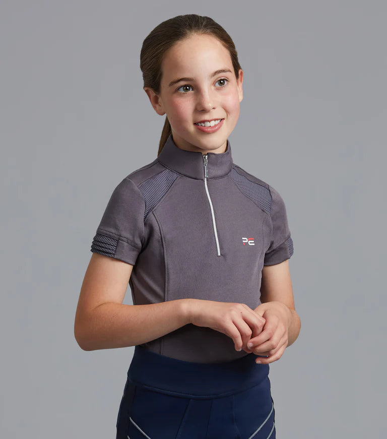 Premier Equine Mini Remisa Girl's Technical Short Sleeve Riding Top