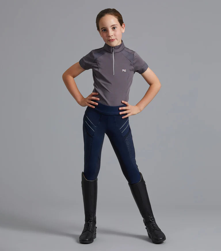 Premier Equine Mini Remisa Girl's Technical Short Sleeve Riding Top