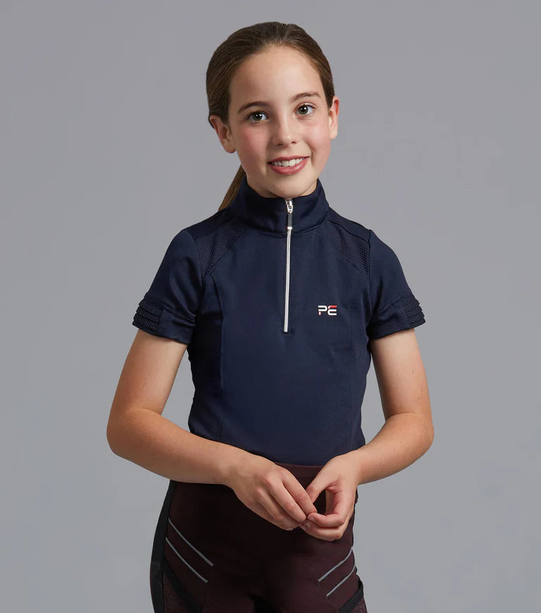 Premier Equine Mini Remisa Girl's Technical Short Sleeve Riding Top