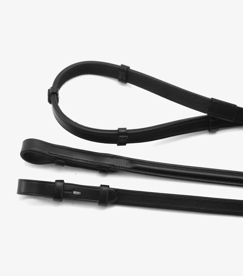 Premier Equine Salvatore Rubber & Leather Grip Reins