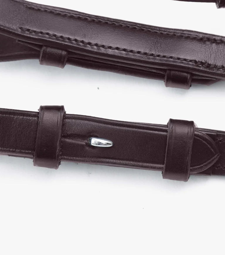 Premier Equine Salvatore Rubber & Leather Grip Reins