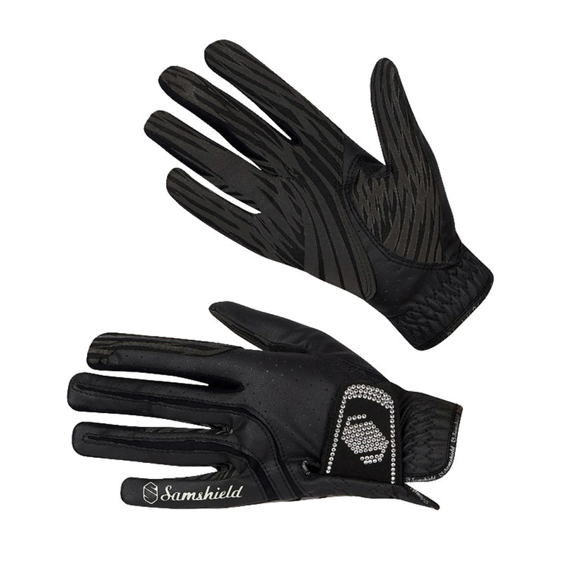 Samshield V-Skin Swarovski Gloves Black/Silver