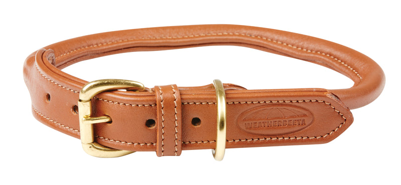 Weatherbeeta Rolled Leather Dog Collar - Nags Essentials