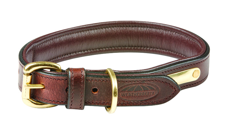 Weatherbeeta Padded Leather Dog Collar - Nags Essentials