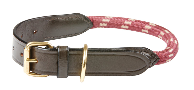 Weatherbeeta Rope Leather Dog Collar - Nags Essentials