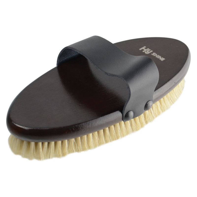 Hy Equestrian Deluxe Body Brush With Pig Bristles