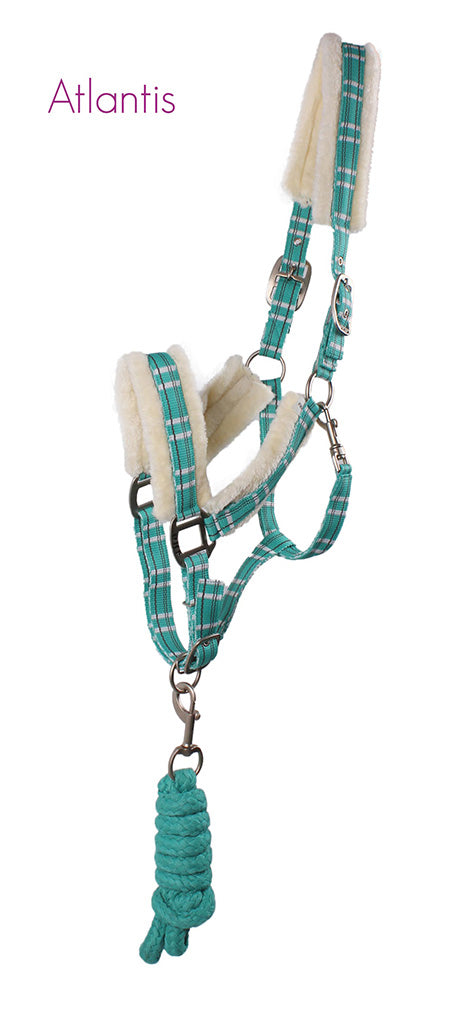 Fur Lined Head Collar Set - Nags Essentials