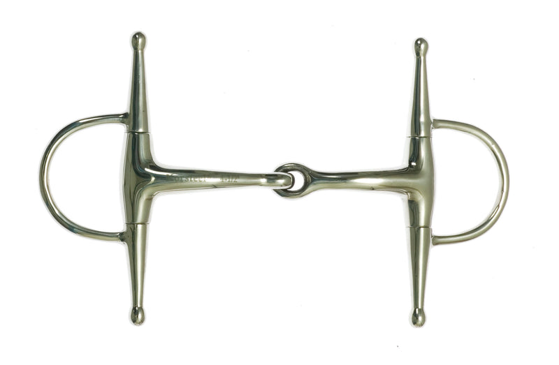 Korsteel Stainless Steel Jointed Full Cheek Eggbutt Snaffle Bit - Nags Essentials