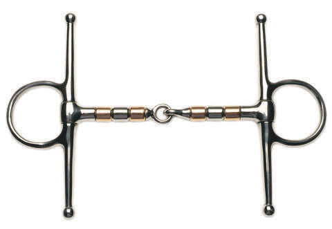 Korsteel Copper & Steel Roller Full Cheek Snaffle - Nags Essentials