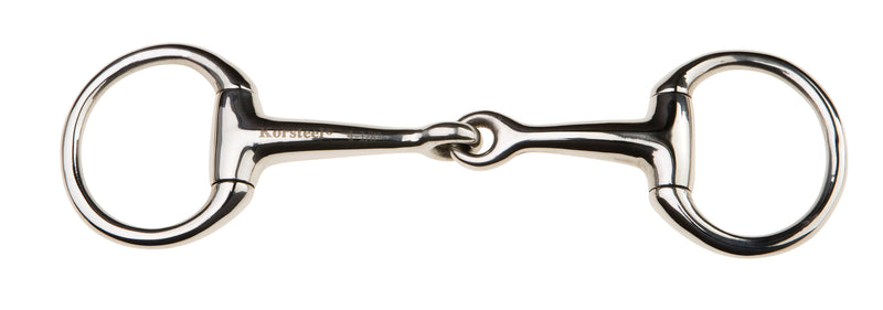 Korsteel Stainless Steel Jointed Eggbutt Bradoon Snaffle - Nags Essentials