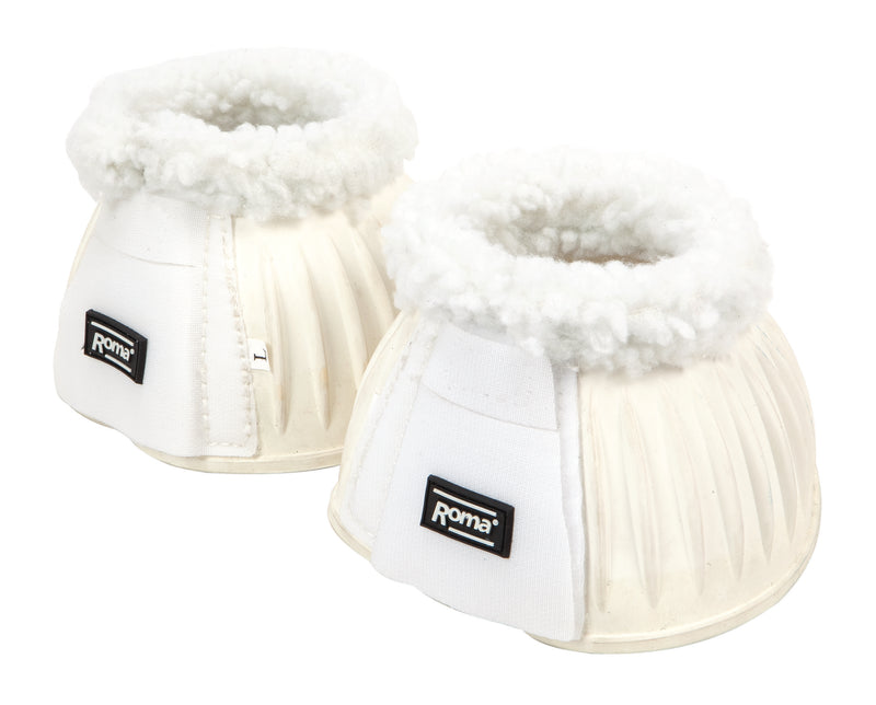 Roma Fleece Trim Rubber Bell Boots - Nags Essentials