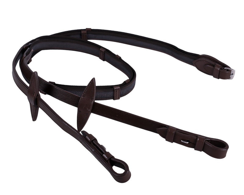 Anti-Slip Reins with Leather Stops - Nags Essentials
