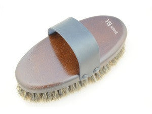 HySHINE Deluxe Horse Hair Wooden Body Brush - Nags Essentials