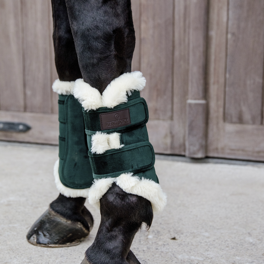 Kentucky Velvet Contrast Brushing Boots