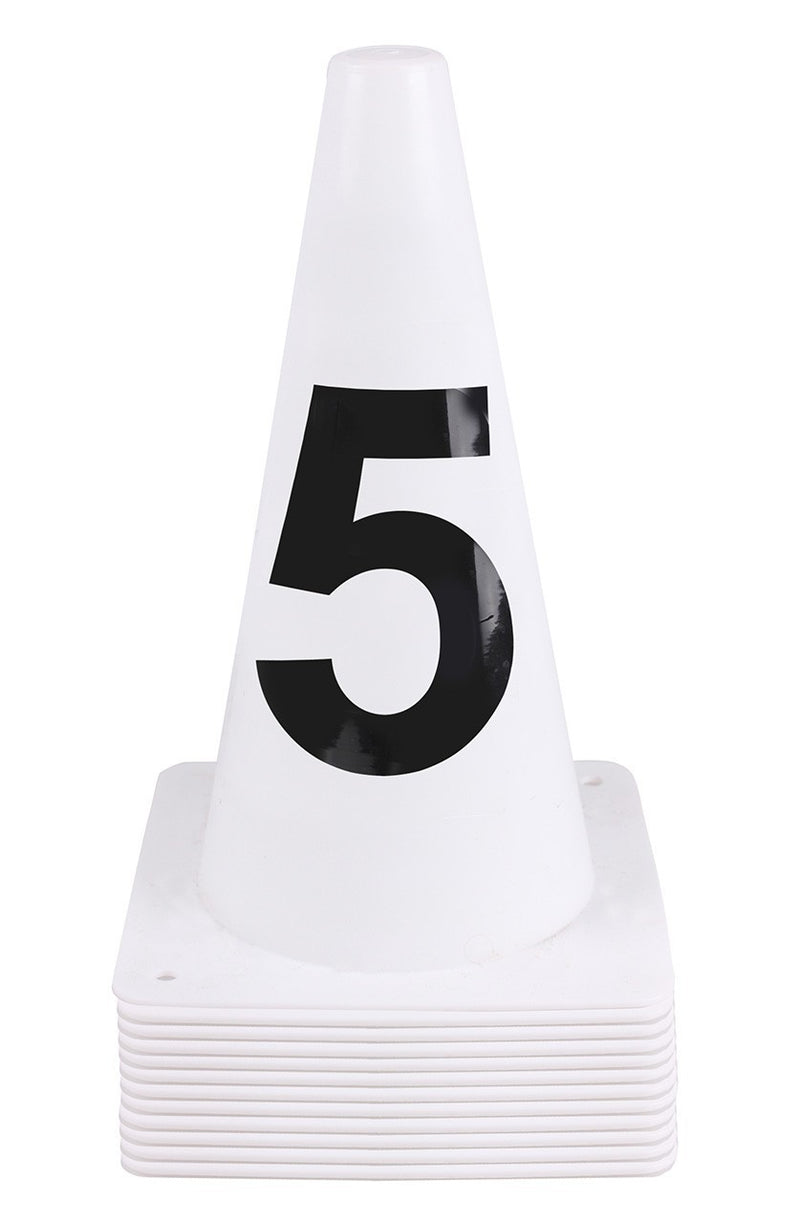 Set of 15 Cones Pawns with Numbers - Nags Essentials