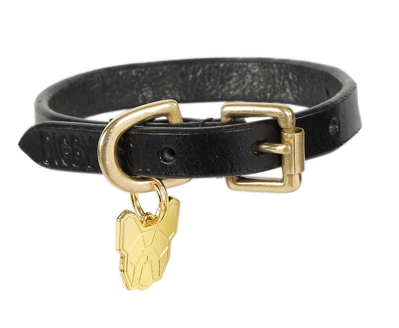 Digby & Fox Flat Leather Dog Collar - Nags Essentials