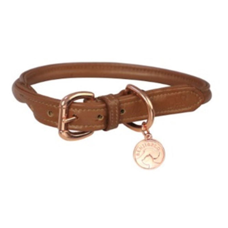 Benji & Flo Superior Rolled Leather Dog Collar