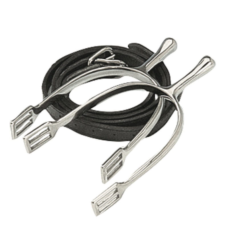 Korsteel Long Neck dressage Spurs with Straps - Nags Essentials