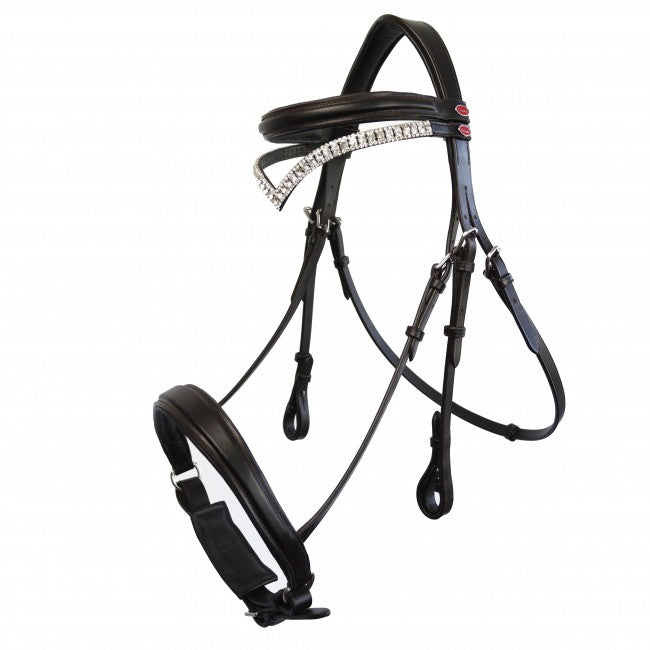 Whitaker Lynton Snaffle Bridle With 2 Browbands - Nags Essentials