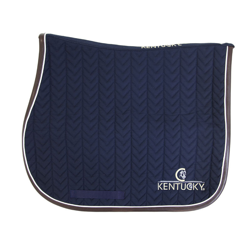 Kentucky Horsewear Fishbone Leather Saddle Pad - Nags Essentials