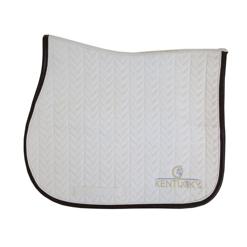 Kentucky Horsewear Fishbone Leather Saddle Pad - Nags Essentials