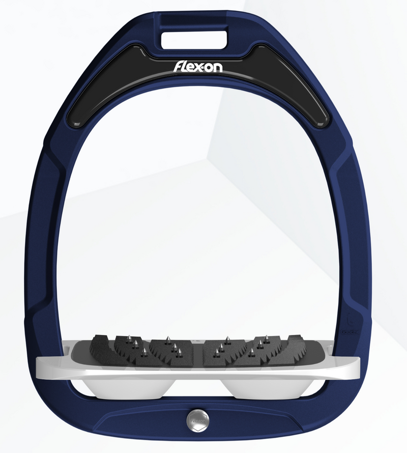 Flexon GC Stirrups Navy Frame - Inclined Ultra Grip - Nags Essentials