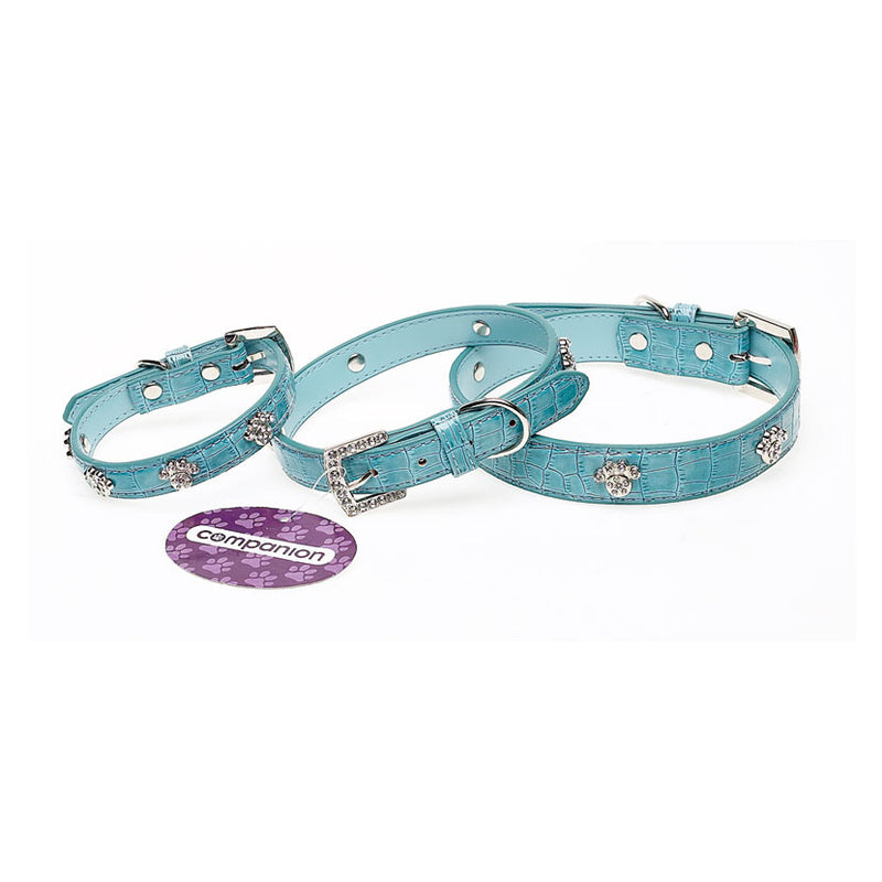 Companion Diamante Paw Print Dog Collar - Nags Essentials