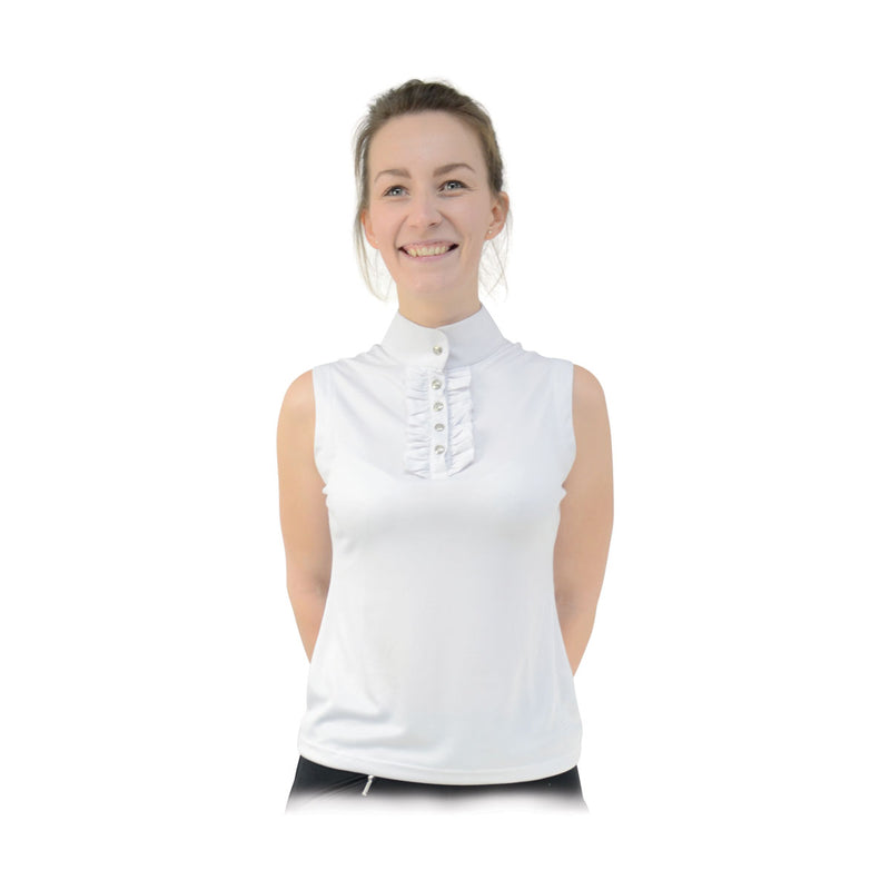 HyFASHION Katherine Ruffle Sleeveless Show Shirt - Nags Essentials